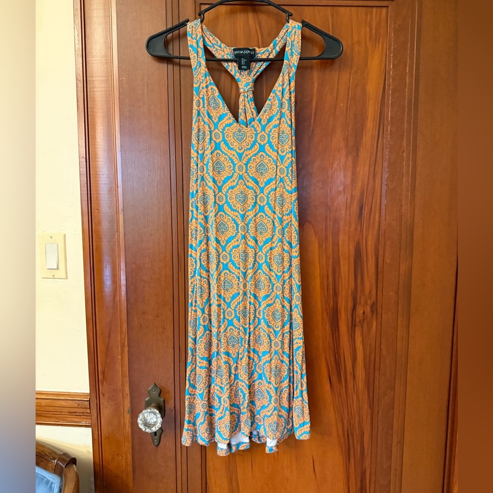 Teal And Orange Dress